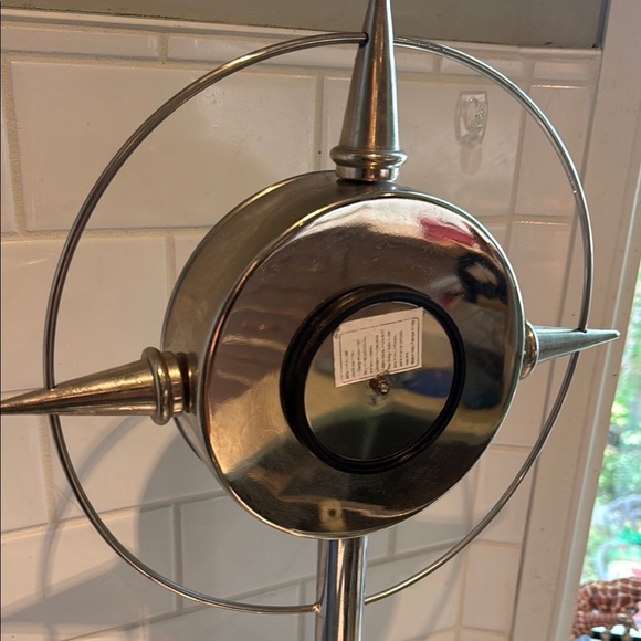 Mclaughlin & Scott Silver Metal Wall Clock with Roman Numerals - Picture 5 of 8